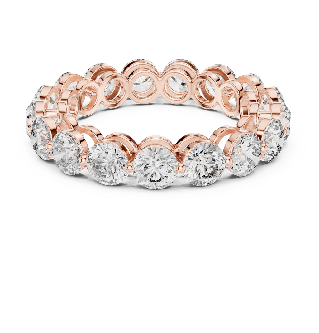 Round Diamond Eternity Band Ring 4.06 CTW