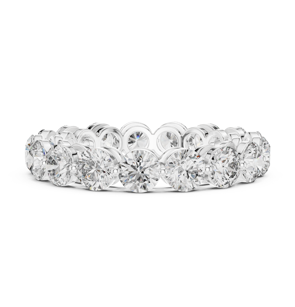Round Diamond Eternity Band Ring 4.06 CTW