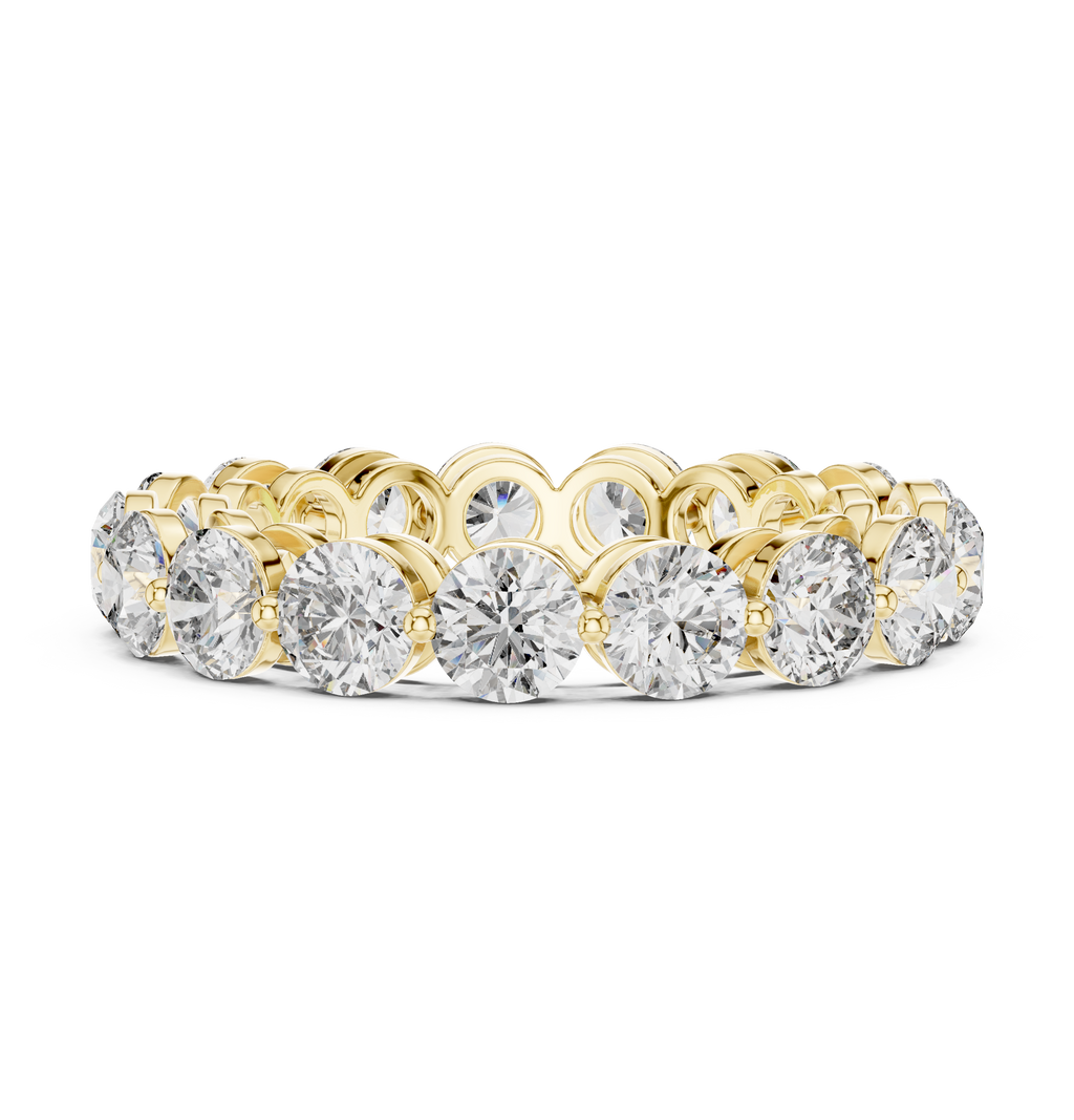 Round Diamond Eternity Band Ring 4.06 CTW