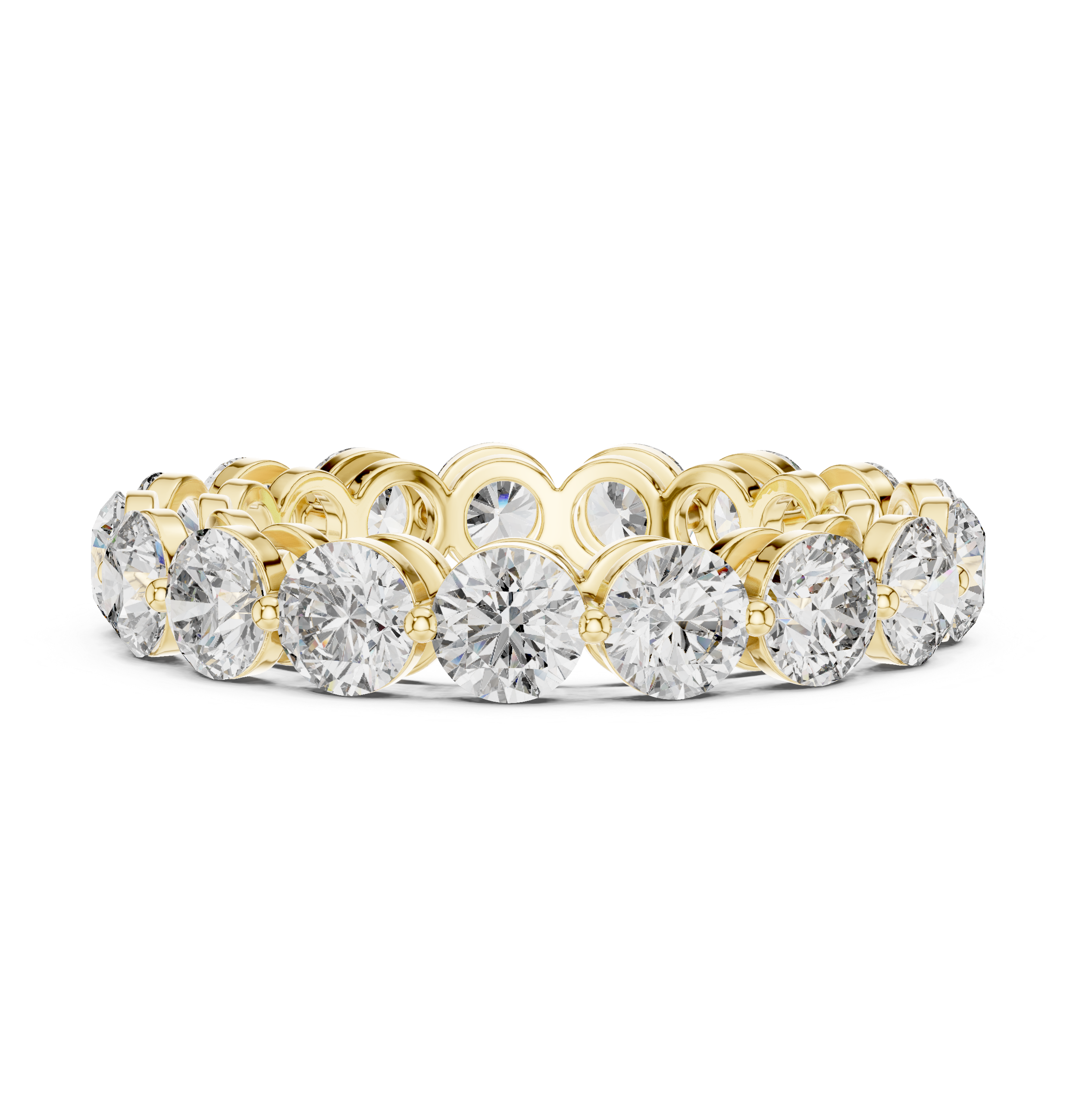 Round Diamond Eternity Band Ring 4.06 CTW