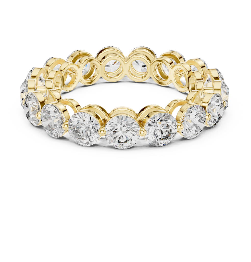 Round Diamond Eternity Band Ring 4.06 CTW