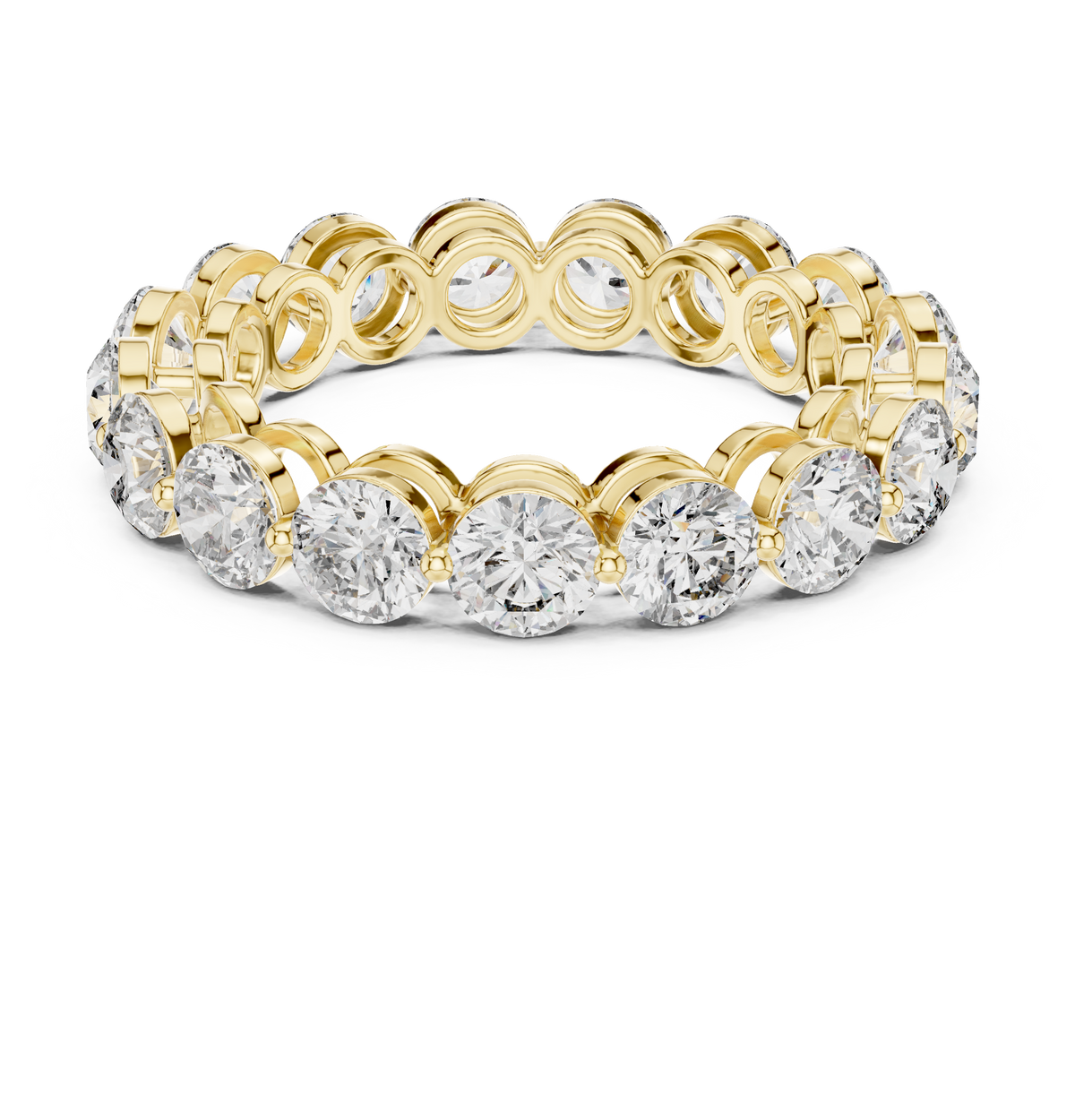 Round Diamond Eternity Band Ring – view 12 of 12, lab grown diamond band | Jewelix Atelier