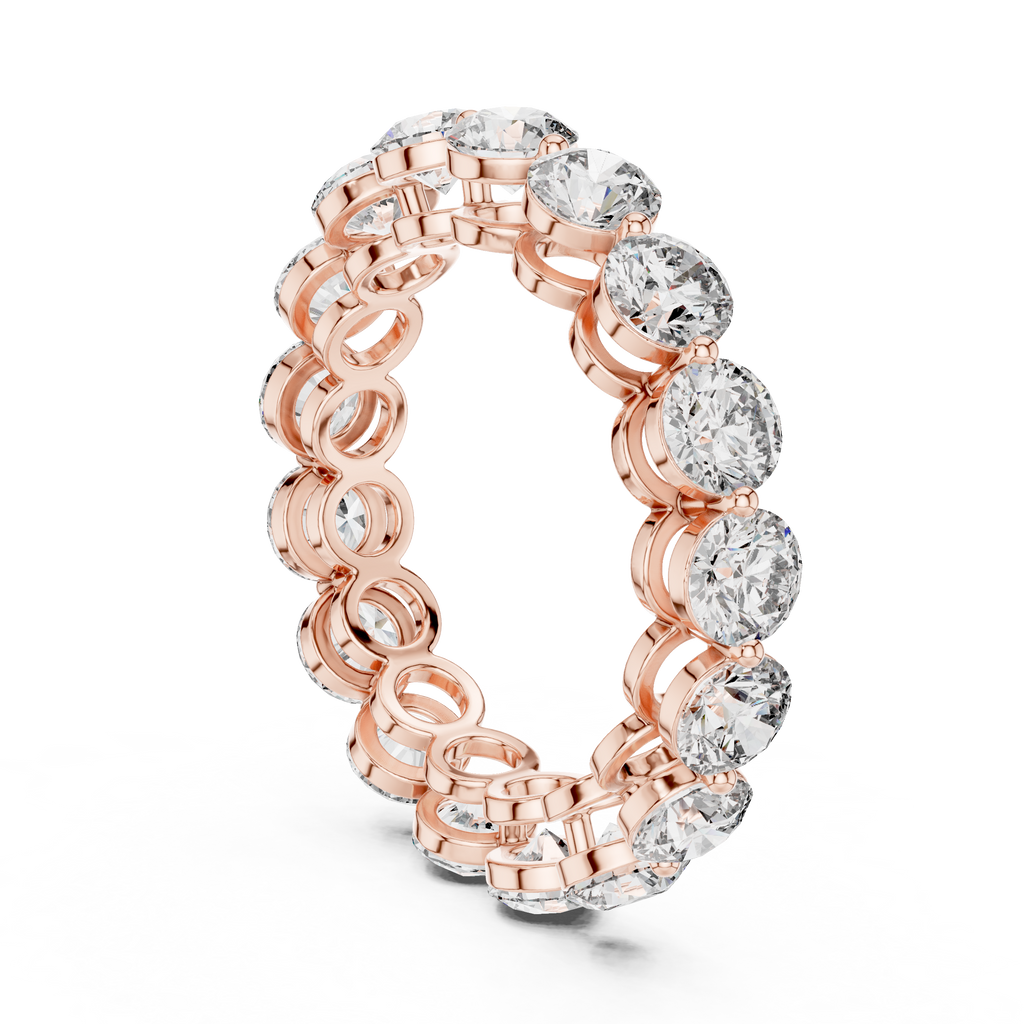Round Diamond Eternity Band Ring 4.06 CTW