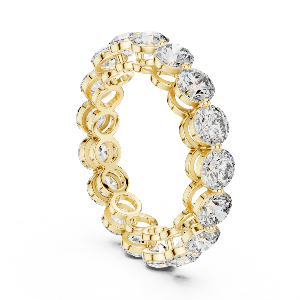 Round Diamond Eternity Band Ring 4.06 CTW
