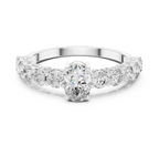 Oval Diamond Half Eternity Ring 2.30 CTW