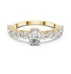 Oval Diamond Half Eternity Ring 2.30 CTW