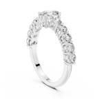 Oval Diamond Half Eternity Ring 2.30 CTW