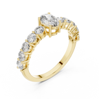 Oval Diamond Half Eternity Ring 2.30 CTW