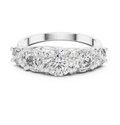 Five Stone Round Diamond Engagement Ring 2.45 CTW