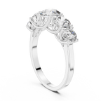 Five Stone Round Diamond Engagement Ring 2.45 CTW