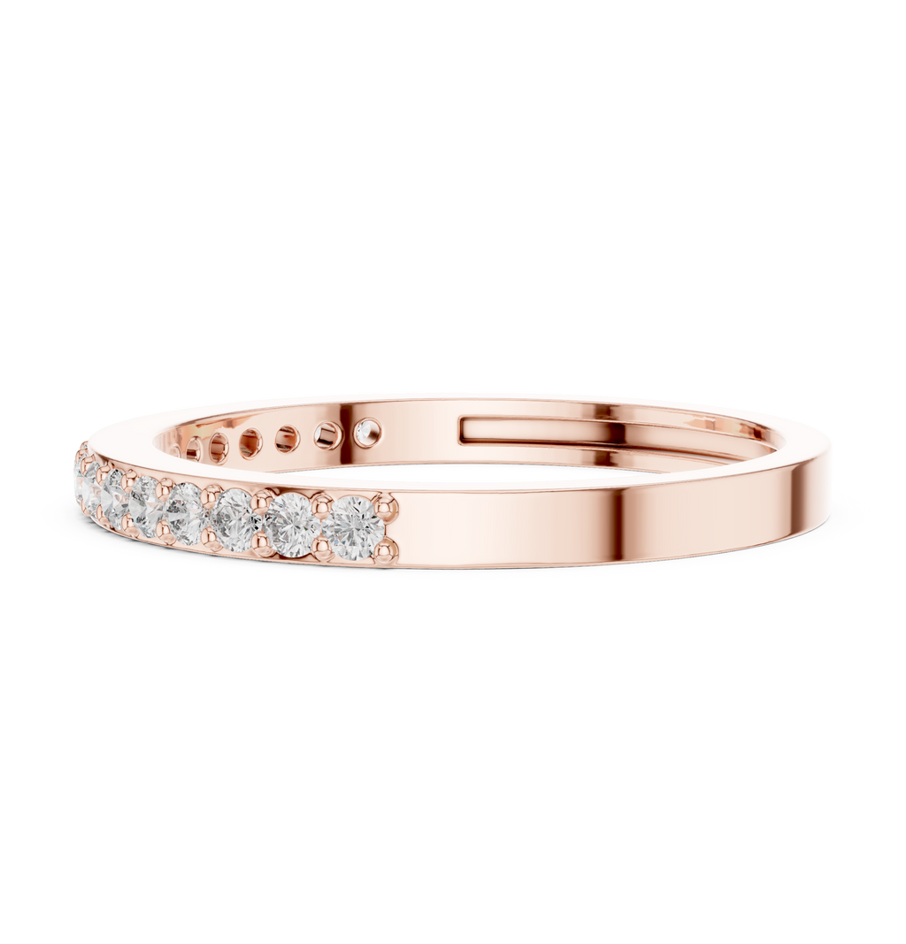 Half Eternity Diamond Wedding Band 0.26 CTW