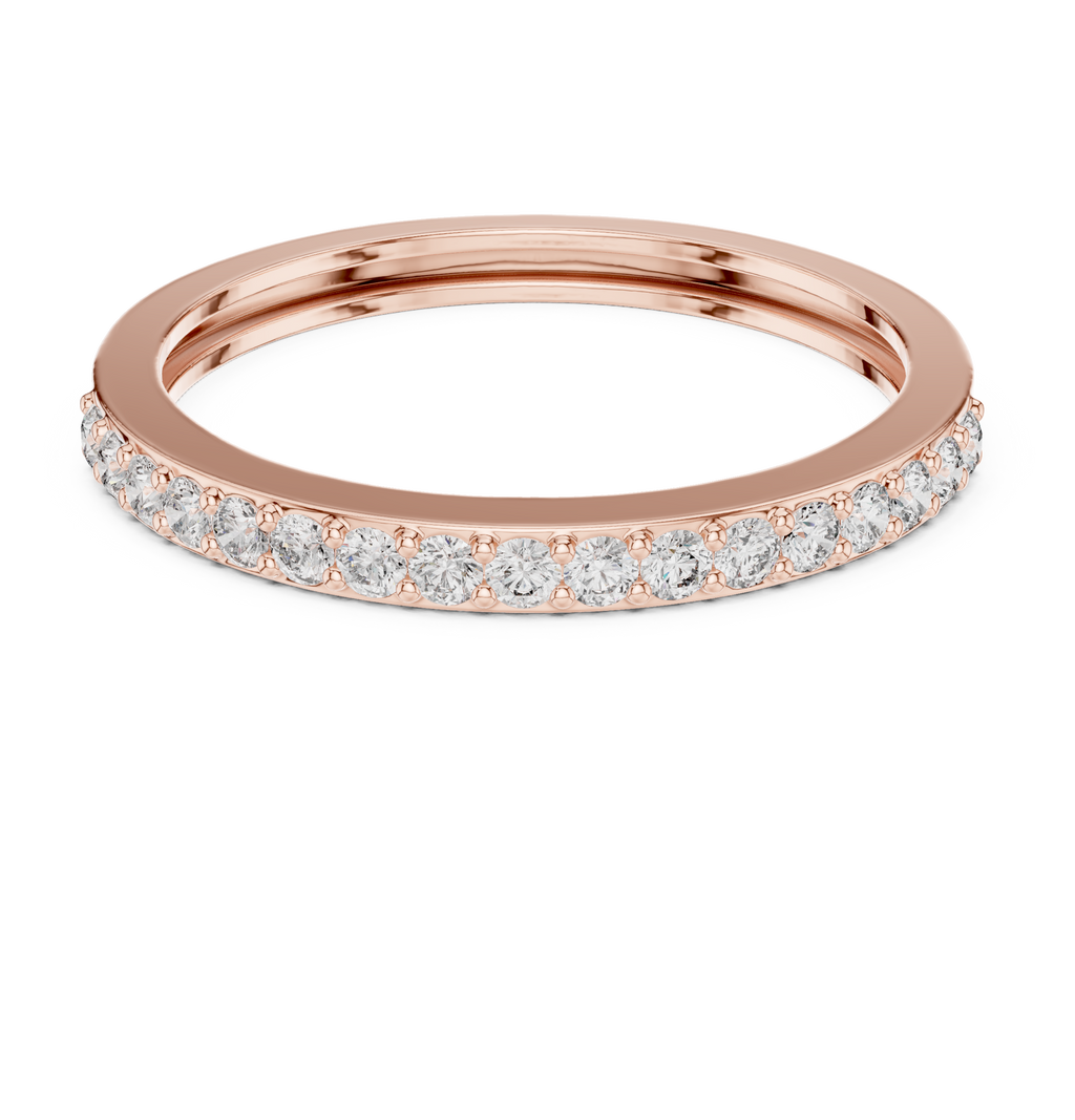 Half Eternity Diamond Wedding Band 0.26 CTW
