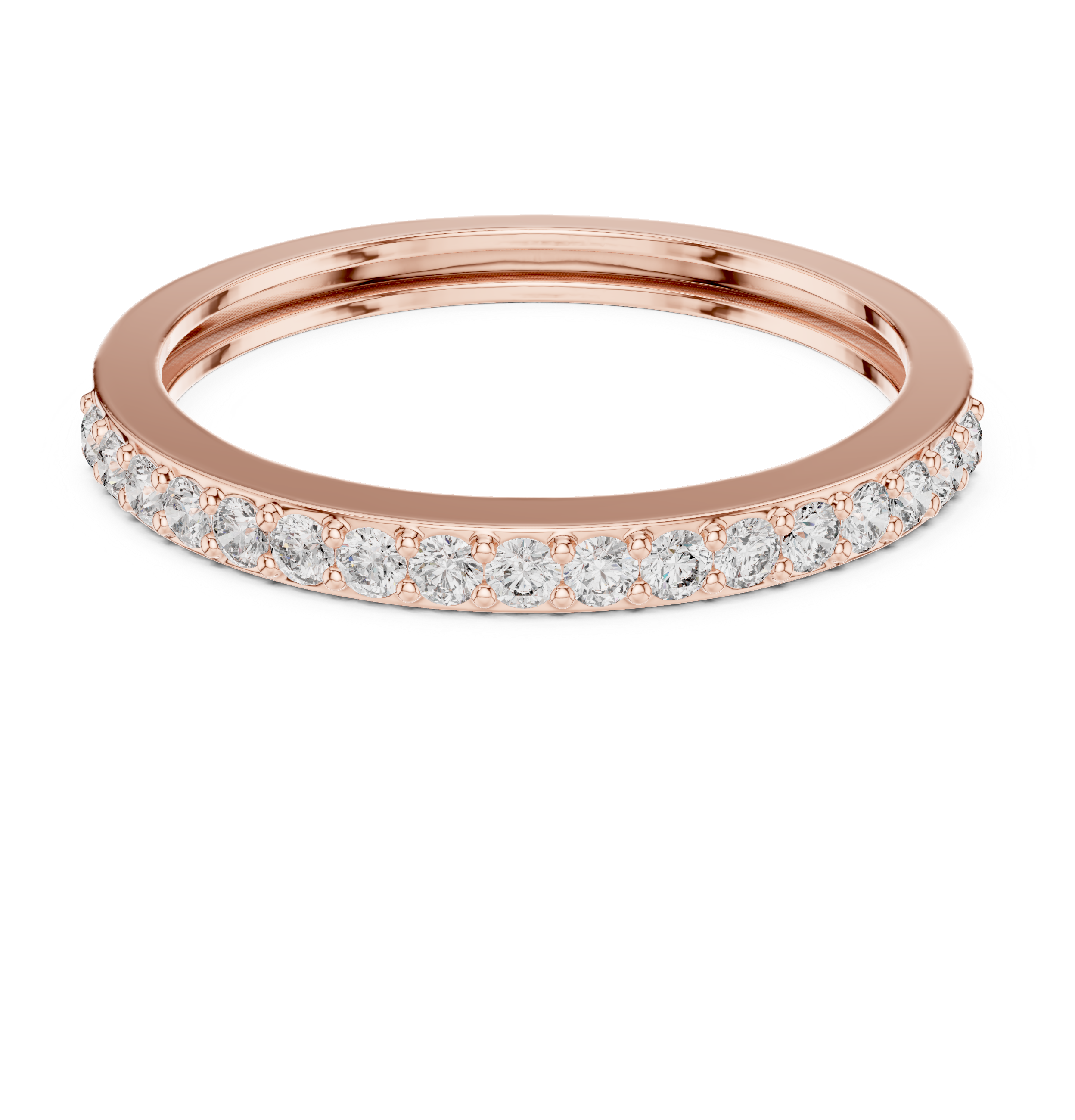 Half Eternity Diamond Wedding Band 0.26 CTW