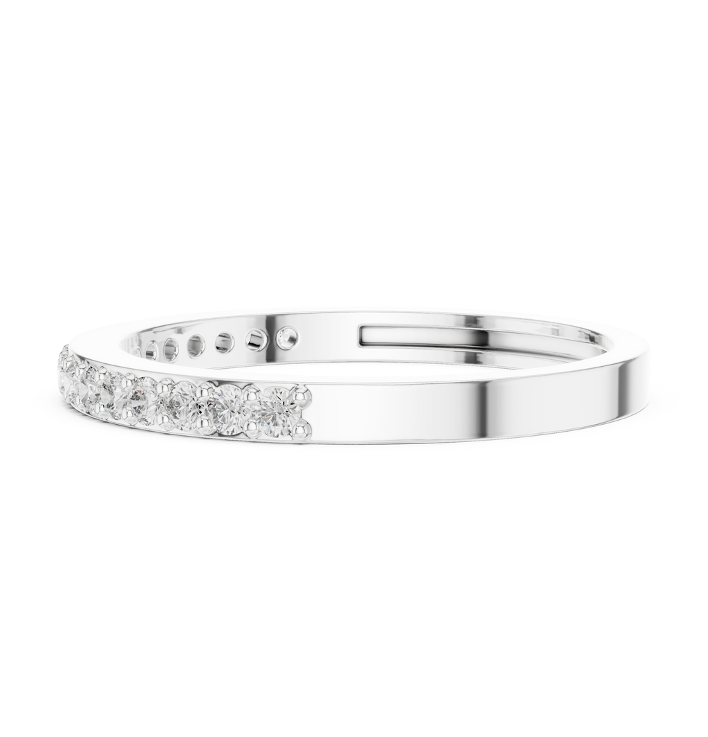 Half Eternity Diamond Wedding Band 0.26 CTW
