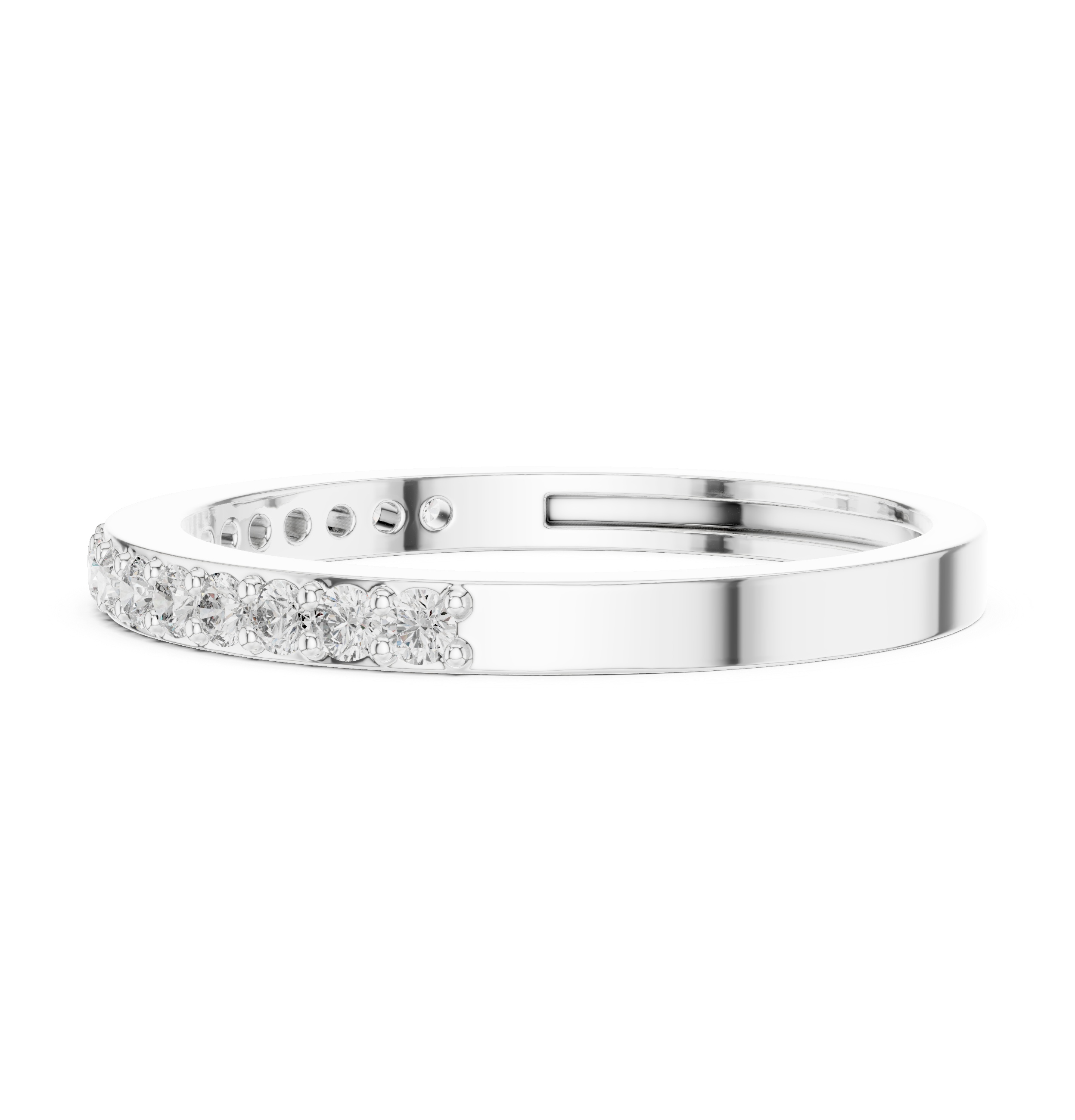 Half Eternity Diamond Wedding Band 0.26 CTW