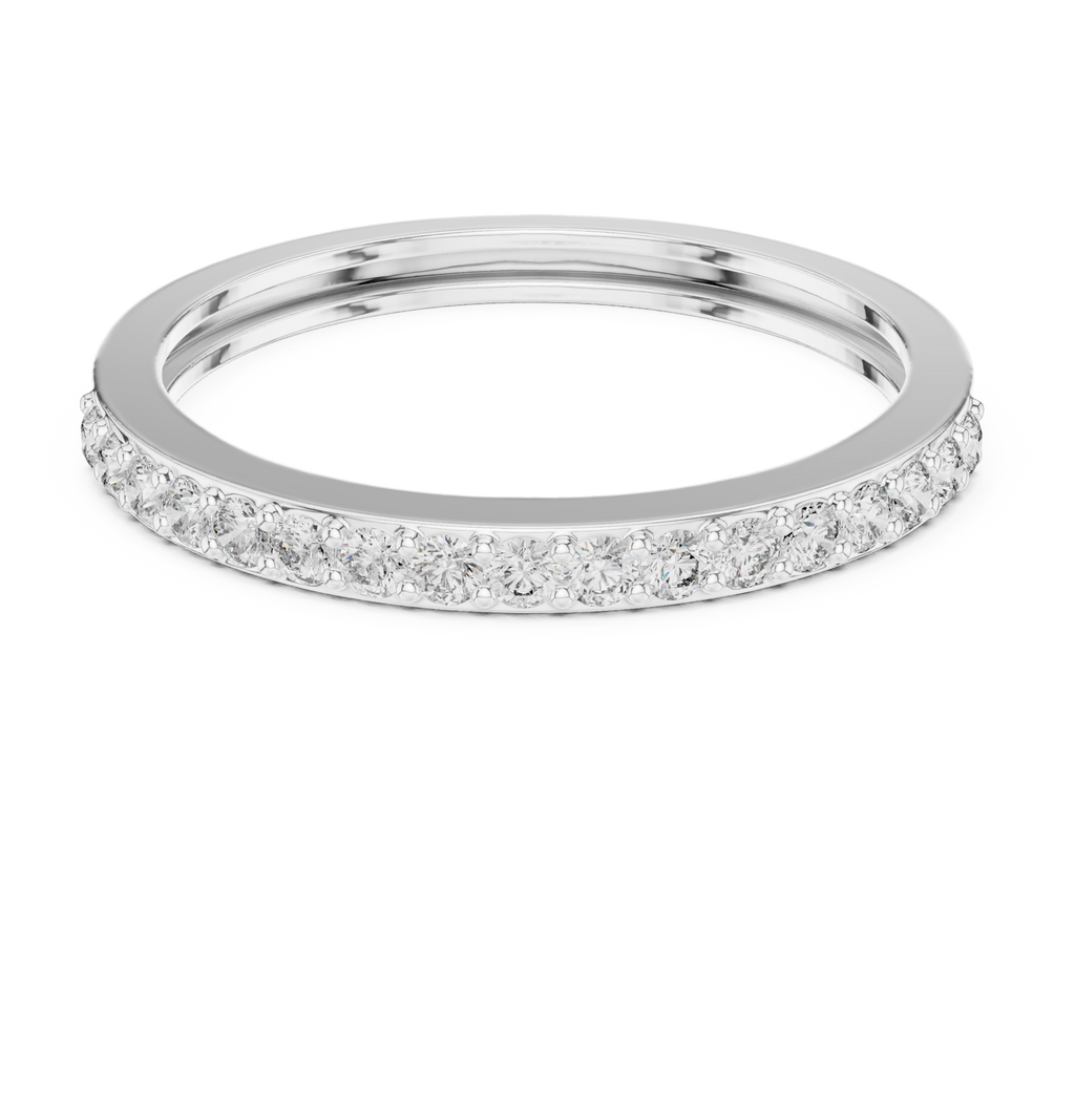 Half Eternity Diamond Wedding Band 0.26 CTW