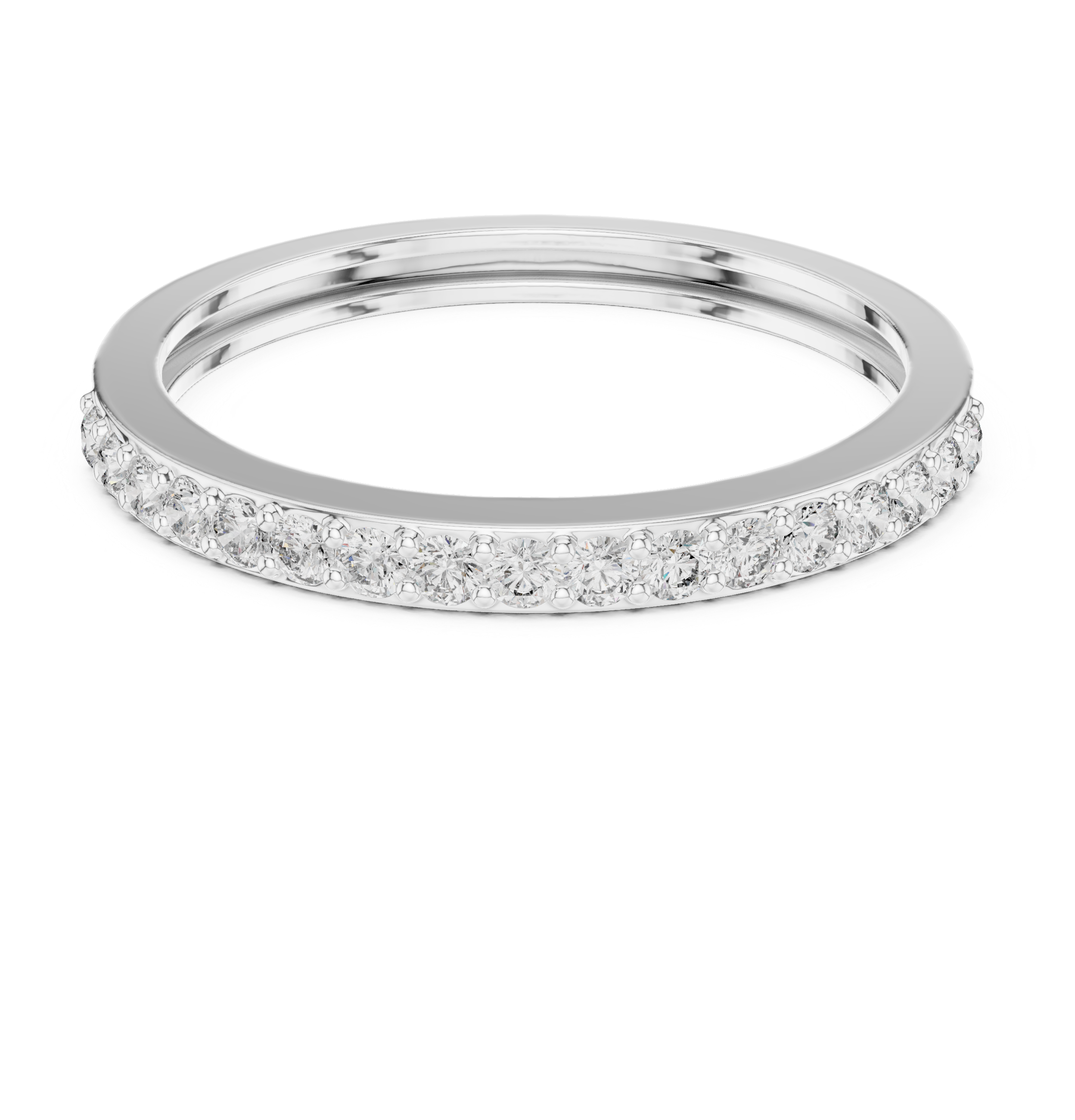 Half Eternity Diamond Wedding Band 0.26 CTW