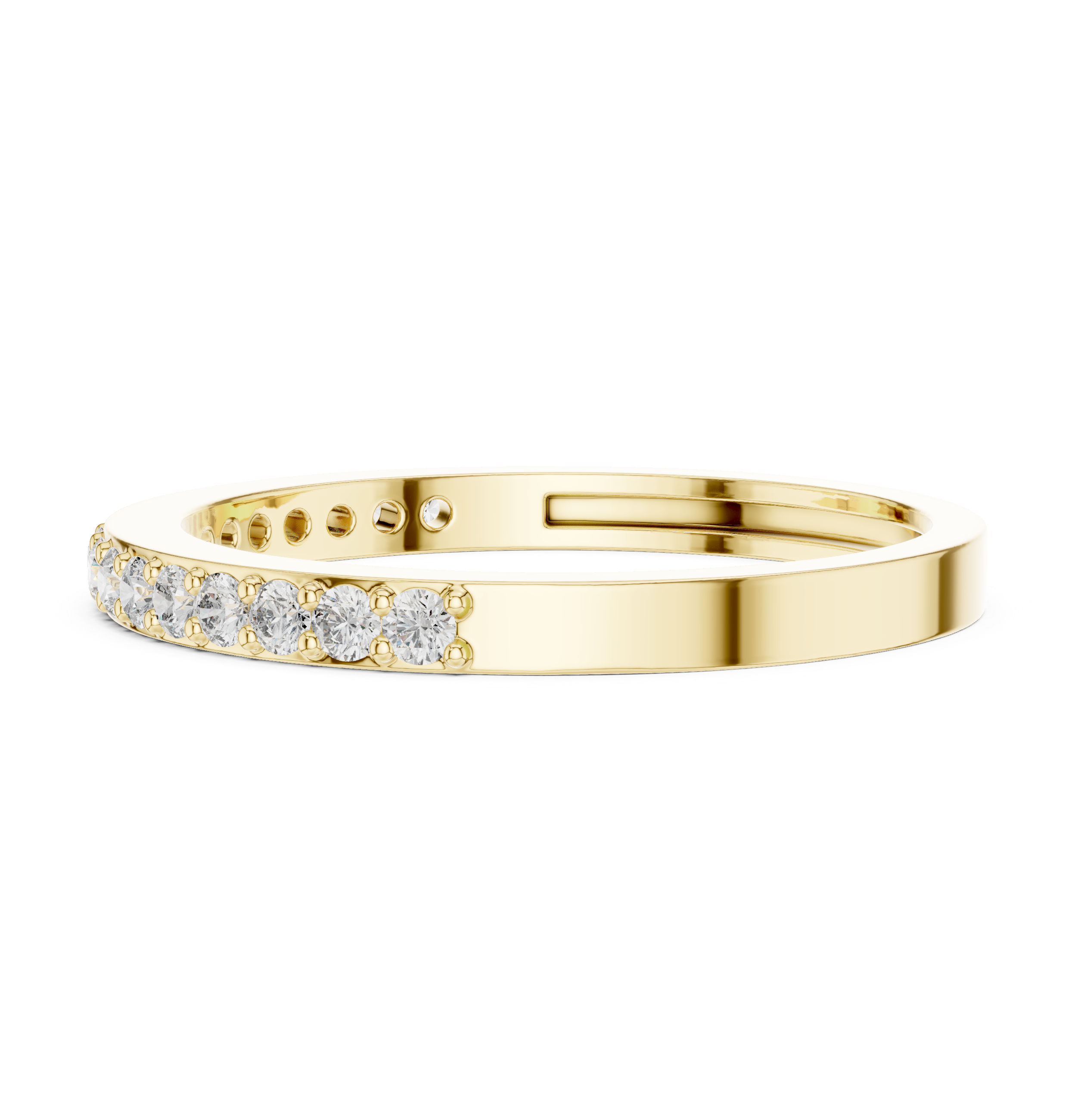 Half Eternity Diamond Wedding Band 0.26 CTW