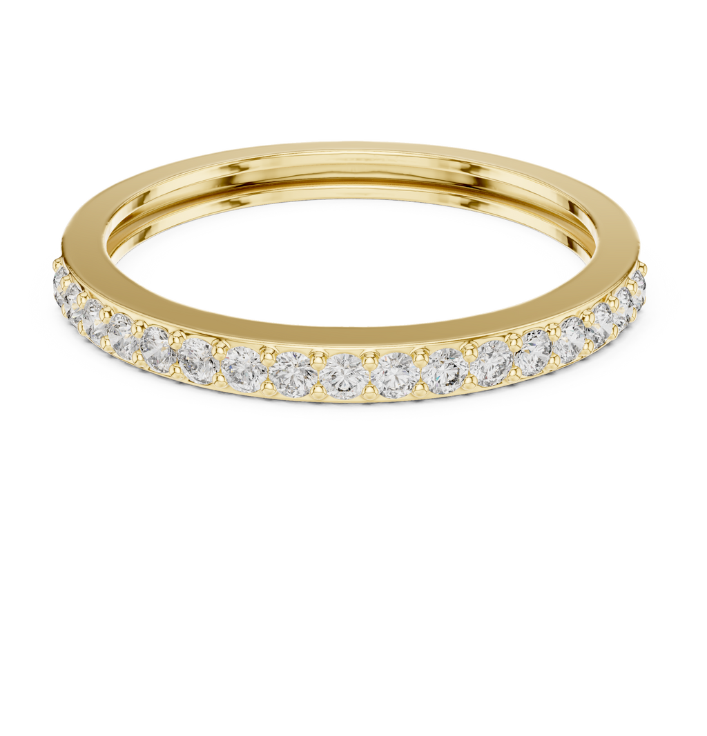 Half Eternity Diamond Wedding Band 0.26 CTW