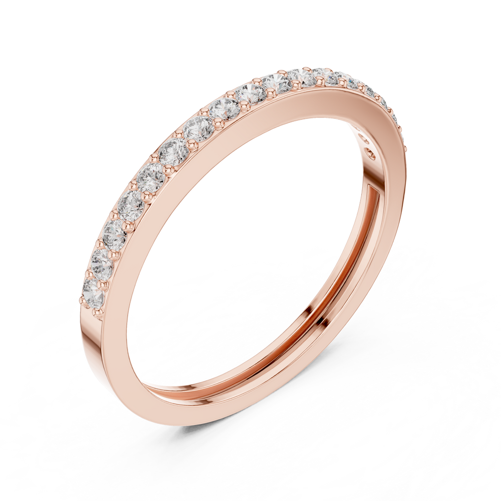Half Eternity Diamond Wedding Band 0.26 CTW