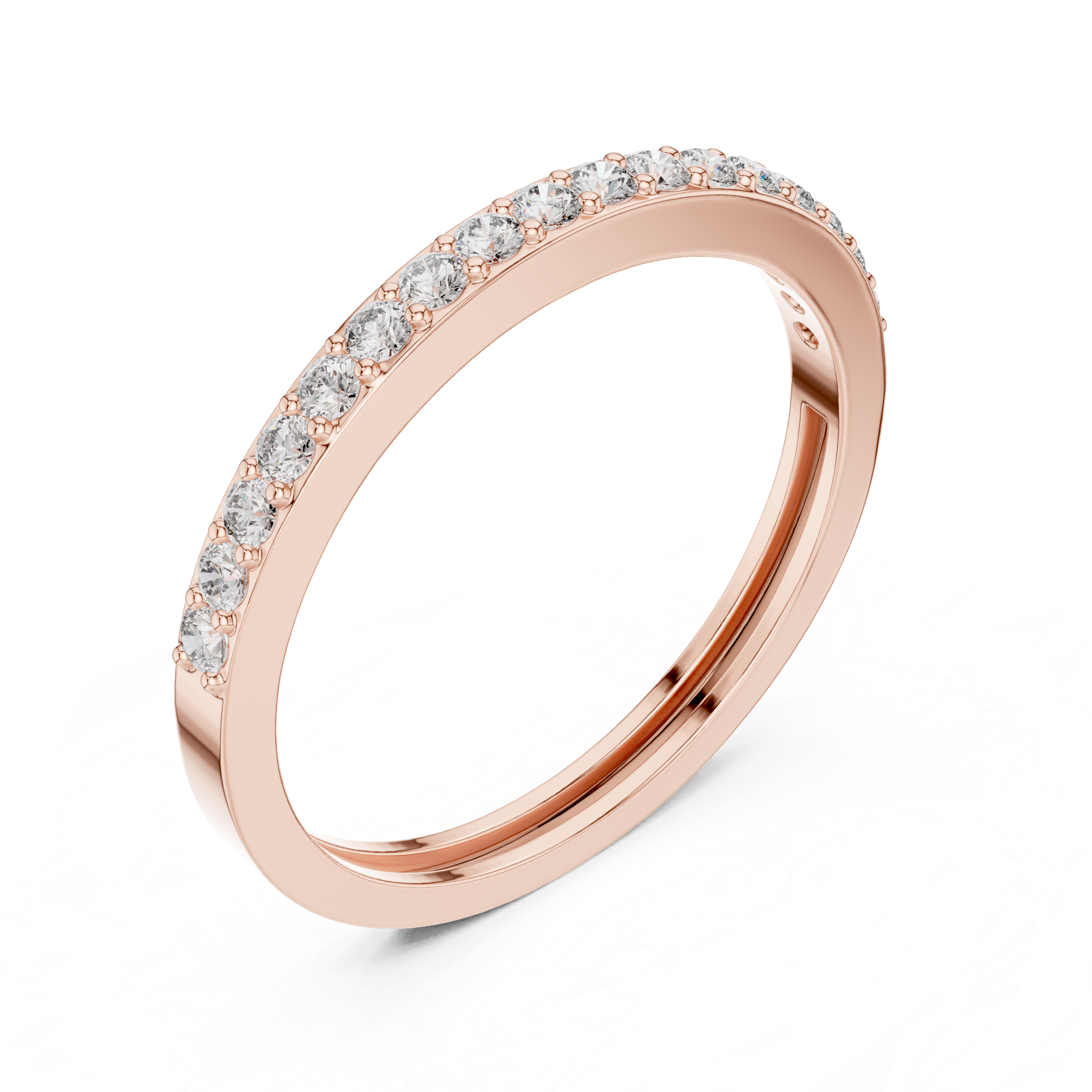 Half Eternity Diamond Wedding Band 0.26 CTW