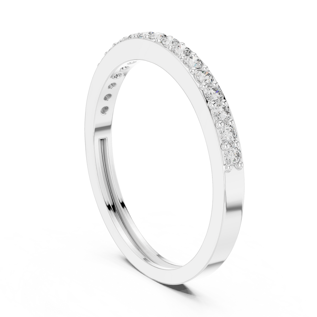 Half Eternity Diamond Wedding Band 0.26 CTW
