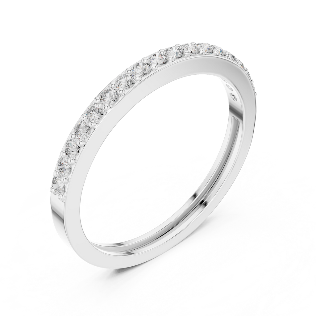 Half Eternity Diamond Wedding Band 0.26 CTW