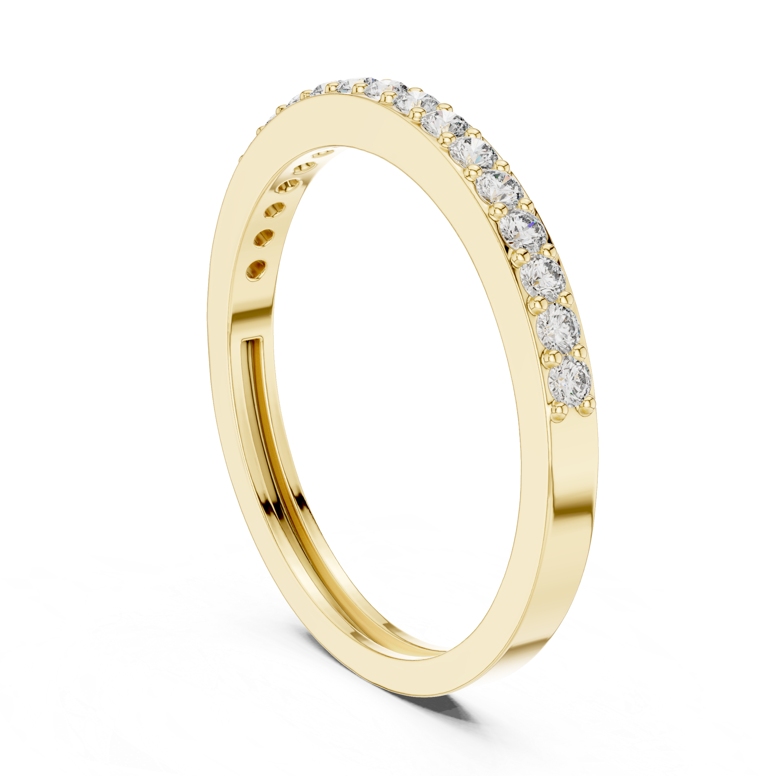 Half Eternity Diamond Wedding Band 0.26 CTW