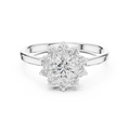 0.75 CT Round Diamond Halo Engagement Ring