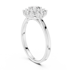 0.75 CT Round Diamond Halo Engagement Ring