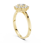 0.75 CT Round Diamond Halo Engagement Ring