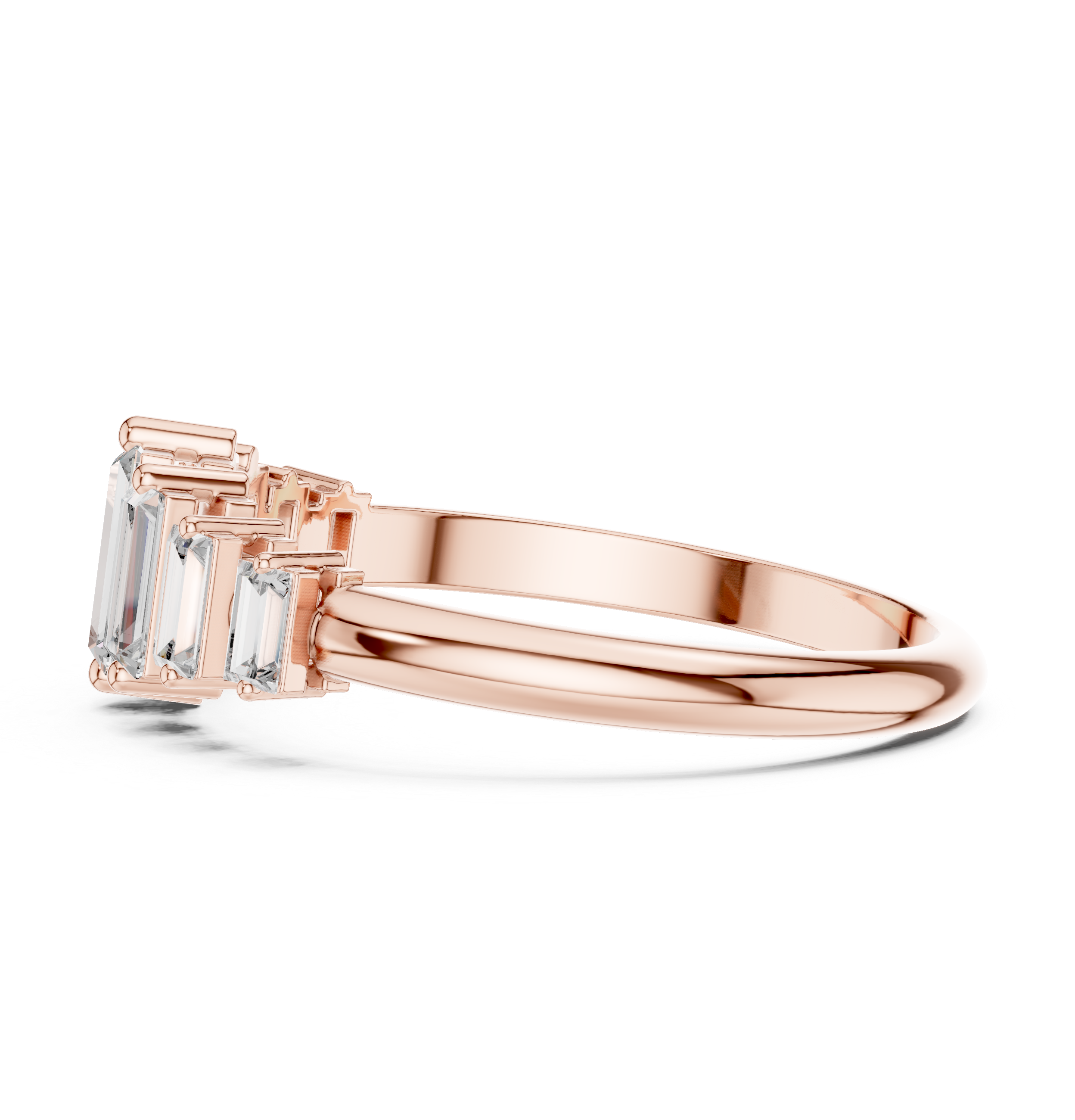 0.58 CT Multi Baguette Diamond Anniversary Ring