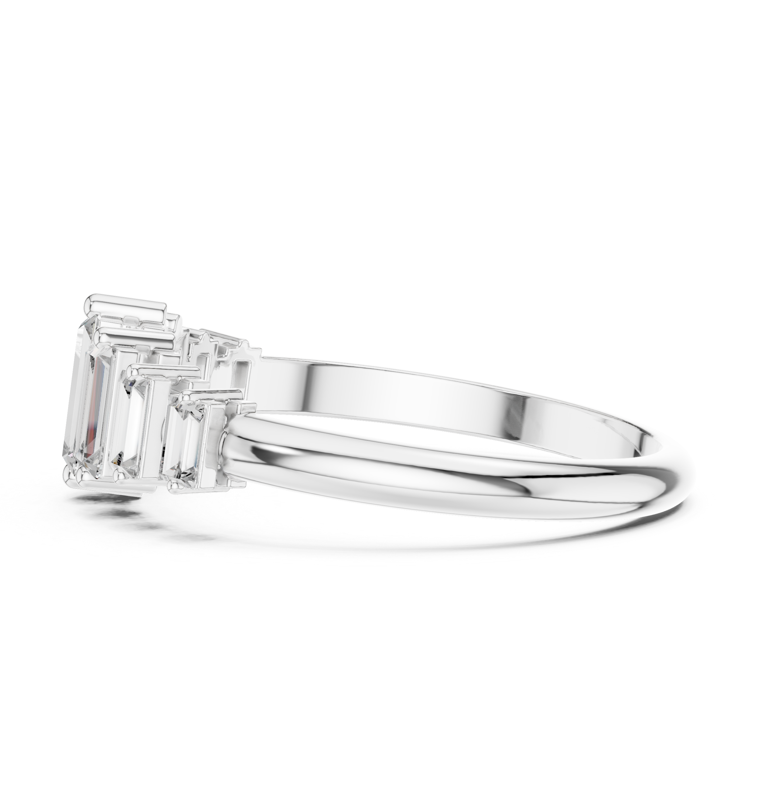 0.58 CT Multi Baguette Diamond Anniversary Ring