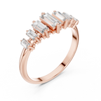 0.58 CT Multi Baguette Diamond Anniversary Ring