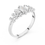 0.58 CT Multi Baguette Diamond Anniversary Ring