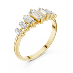 0.58 CT Multi Baguette Diamond Anniversary Ring