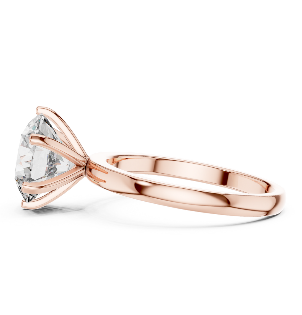 2.10 CT Round Brilliant Cut Solitaire Engagement Ring