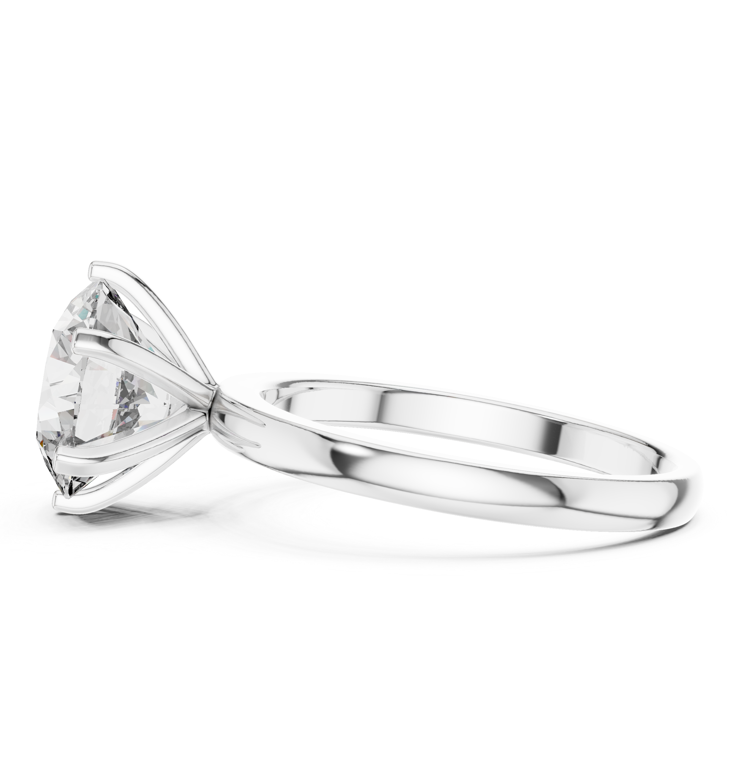 2.10 CT Round Brilliant Cut Solitaire Engagement Ring