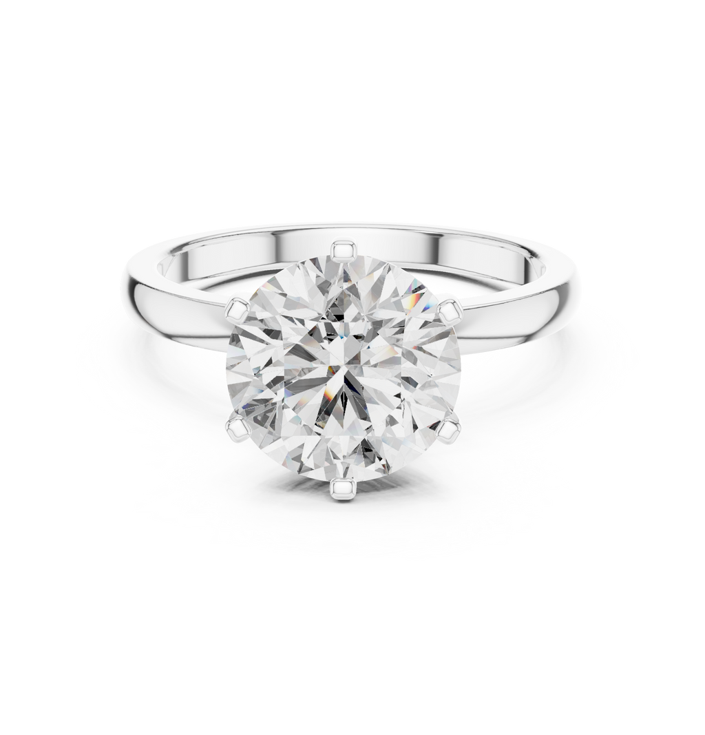 2.10 CT Round Brilliant Cut Solitaire Engagement Ring