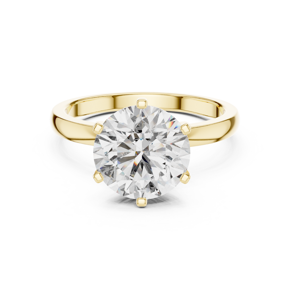 2.10 CT Round Brilliant Cut Solitaire Engagement Ring