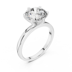 2.10 CT Round Brilliant Cut Solitaire Engagement Ring