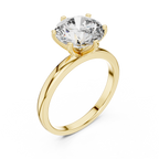 2.10 CT Round Brilliant Cut Solitaire Engagement Ring