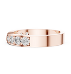 0.45 CT Multi-Stone Pavé Twist Wedding Band Ring