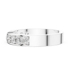 0.45 CT Multi-Stone Pavé Twist Wedding Band Ring
