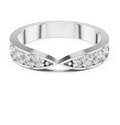 0.45 CT Multi-Stone Pavé Twist Wedding Band Ring