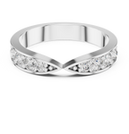 0.45 CT Multi-Stone Pavé Twist Wedding Band Ring