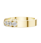 0.45 CT Multi-Stone Pavé Twist Wedding Band Ring
