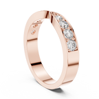 0.45 CT Multi-Stone Pavé Twist Wedding Band Ring