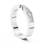 0.45 CT Multi-Stone Pavé Twist Wedding Band Ring