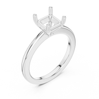 Asscher Cut Solitaire Engagement Ring